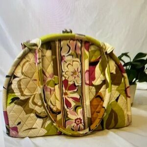 Vera Bradley Portobello Floral Eloise Kiss‎ Lock Shoulder Bag